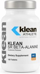 (ТЕРМІН!!!) Бета-аланін SR для спортсменів для зниження втоми та підтримки м'язової витривалості Klean Athlete (Klean SR Beta-Alanine) 120 таблеток