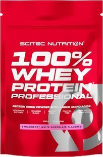 Scitec Nutrition, Whey Protein Prof., полуниця з білим шоколадом, 500 г