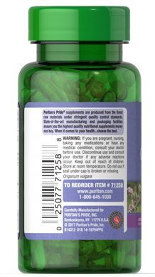 Oil of Oregano Extract, Puritans Pride, 1500 mg, 180 capsules
