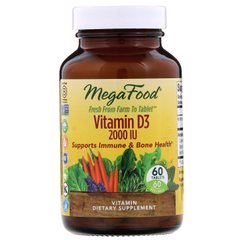 Вітамін Д3 MegaFood (Vitamin D3) 2000 МО 60 таблеток
