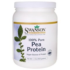 100% чистий гороховий білок, 100% Pure Pea Protein, Swanson, 503 г
