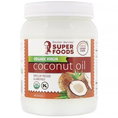 Органічна кокосова олія першого вичавлення, нерафінована, Dr Murray's, 1,6 л