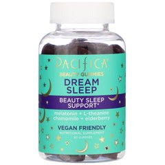 Жувальні цукерки для краси після і під час сну, підтримка Beauty Sleep, Pacifica, 60 жувальних цукерок