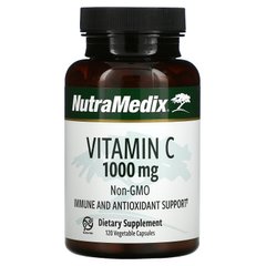 NutraMedix, Вітамін C, 1000 мг, 120 рослинних капсул