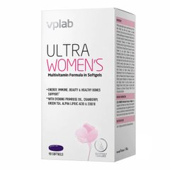 Жіночі полівітаміни VPLab (Ultra Women's Multivitamin) 90 м'яких капсул