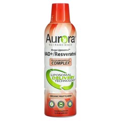 Aurora Nutrascience, Мега-ліпосомальний НАД+/ресвератрол, органічні фрукти, 16 рідких унцій (480 мл)
