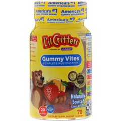 Дитячі мультивітаміни, Gummy Vites Complete, L'il Critters, 70 мультивітамінних жувальних цукерок