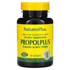 Прополис Nature's Plus (Propoplus Propolis w/Bee Pollen) 180 мг/20 мг 60 капсул купить в Киеве и Украине