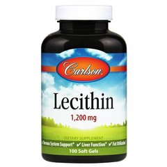 Лецитин Carlson Labs (Lecithin) 1200 мг 100 капсул купить в Киеве и Украине
