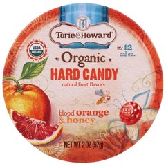 Органічні льодяники, червоний апельсин і мед, Torie,Howard, 57 г (2 унції)