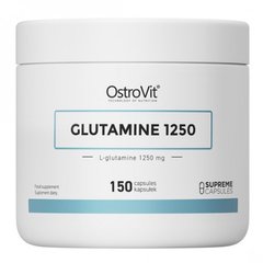 Глютамин, GLUTAMINE 1250, OstroVit, 150 капсул купить в Киеве и Украине