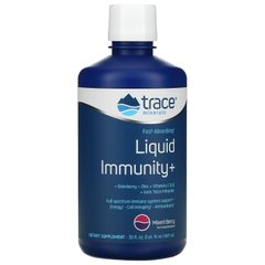 Trace Minerals Research, рідина Immunity +, що швидко вбирається, суміш ягід, 30 рідких унцій (887 мл)