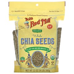 Органические цельные семена чиа Bob's Red Mill (Organic Whole Chia Seeds) 340 г купить в Киеве и Украине