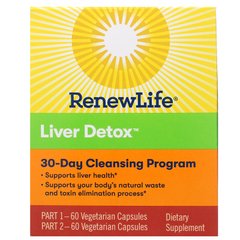 Комплекс для детоксикації печінки Renew Life (Liver Detox) 120 капсул