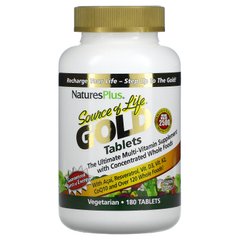 Nature's Plus, Gold Tablets, Source Of Life, мультивітамінна добавка, 180 таблеток
