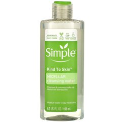 Міцелярна очисна вода, Simple Skincare, 198 мл (6,7 рі. Унції)