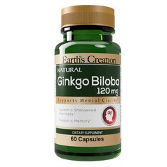 Гінкго Білоба Earth`s Creation (Ginkgo Biloba) 120 мг 60 капсул
