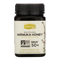 Багатоквітковий Манука Мед, Multifloral Manuka Honey, MGO 50+, Comvita, 500 г