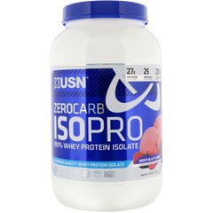 Zero Carb ISOPRO 100% изолят сывороточного белка, сорбет Berry Blast, USN, 750 г купить в Киеве и Украине