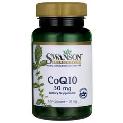 КоQ10 30, CoQ10 30, Swanson, 30 мг, 120 капсул