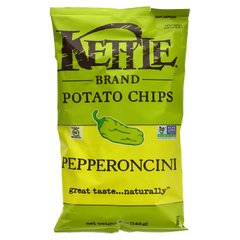 Картопляні чіпси, пепперонціні, Kettle Foods, 5 унцій (142 г)