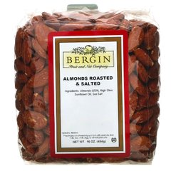 Соленый обжаренный миндаль Bergin Fruit and Nut Company (Almonds) 454 г купить в Киеве и Украине
