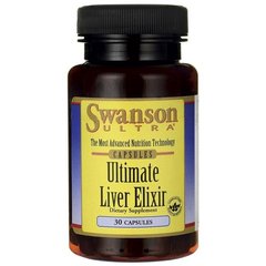 Ультимативный эликсир печени, Ultimate Liver Elixir, Swanson, 30 капсул купить в Киеве и Украине