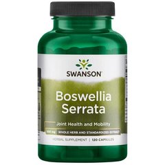 Boswellia Serrata - цільні трави і стандартизований екстракт, Boswellia Serrata - Whole Herb,Standardized Extract, Swanson, 120 капсул