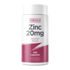 Цинк 20 мг Pure Gold (Zinc) 100 таблеток купить в Киеве и Украине