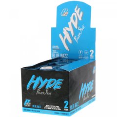 Hyde Power Shot, синя малина, ProSupps, 172 мг, 12 флаконів, по 2,5 р унц (74 мл) кожен