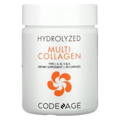 Мультиколаген CodeAge (Hydrolyzed Multi Collagen) 90 капсул