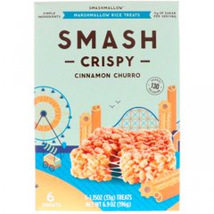 Smash Crispy, коричнева крендель, SmashMallow, 6 ласощів, по 33 г кожна