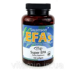 Супер EPA ecOmeгa Риб'ячий жир, Super EPA ecOmeгa Fish Oil, Swanson, 100 капсул