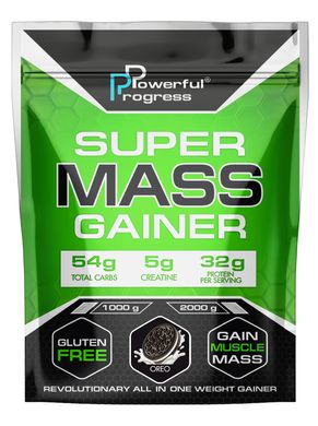 Гейнер смак орео Powerful Progress (Super Mass Gainer) 2 кг