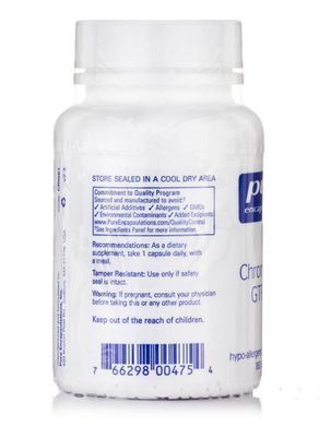 Хром Pure Encapsulations (ChromeMate GTF) 600 мкг 180 капсул