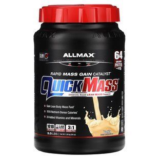 ALLMAX, QuickMass&reg;, Rapid Mass Gain Catalyst, Vanilla, 3.5 lbs (1.59 kg)