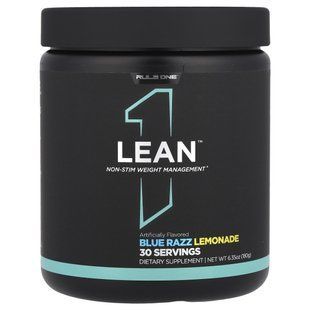 Rule One Proteins, Lean&trade;, добавка для контролю ваги Non-Stim, синій лимонад, 180 г (6,35 унції)