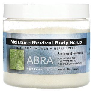 Abra Therapeutics, Moisture Revival Body Scrub, Sunflower & Rose Petals, 10 oz (283 g) купить в Киеве и Украине