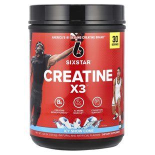 SIXSTAR, Creatine X3, Icy Snow Cone, 2.2 lbs (1 kg) купить в Киеве и Украине