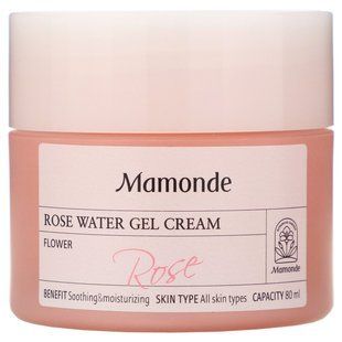 Gel cream with rose water, Mamonde, 80 ml