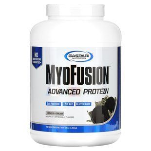MyoFusion, enhanced protein, cookies and cream, Gaspari Nutrition, 1.81 kg