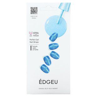 Edgeu, Perfect Gel Nail Wraps, ENA 444 Blue Hole Magnet, 19 Piece Set купить в Киеве и Украине