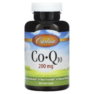 Коензим Q10 Carlson (Coenzyme Q10) 200 мг 90 капсул купить в Киеве и Украине