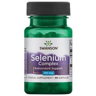 Селениум Комплекс, Selenium Complex, Swanson, 200 мкг 90 капсул купить в Киеве и Украине