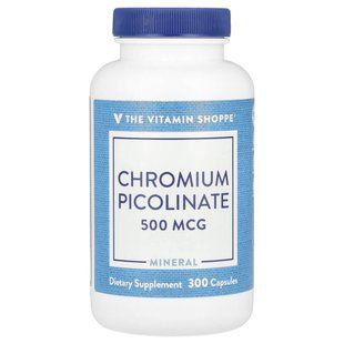 The Vitamin Shoppe, Chromium Picolinate, 500 mcg, 300 Capsules купить в Киеве и Украине