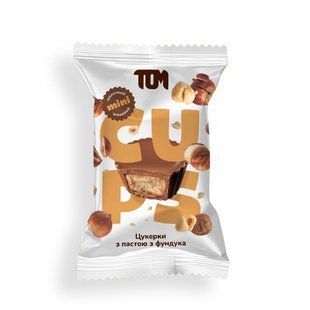 TOM peanut butter, Цукерки з пастою фундука в молочному шоколадi, 9 g купить в Киеве и Украине