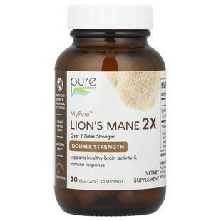 Pure Essence, MyPure&trade;, Lion's Mane 2X, Double Strength, 30 Vegi-Caps