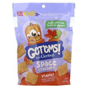 Gerber, Get'ems!&trade;, Space Crackers, For Kids 3+, Maple, 5 oz (142 g) купить в Киеве и Украине