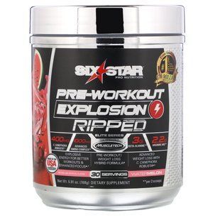 Pre-workout supplement, watermelon, Six Star, 185 g