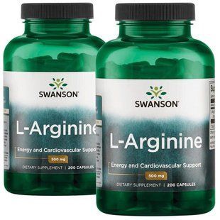 L-Arginine, Swanson, 500 mg, 400 capsules